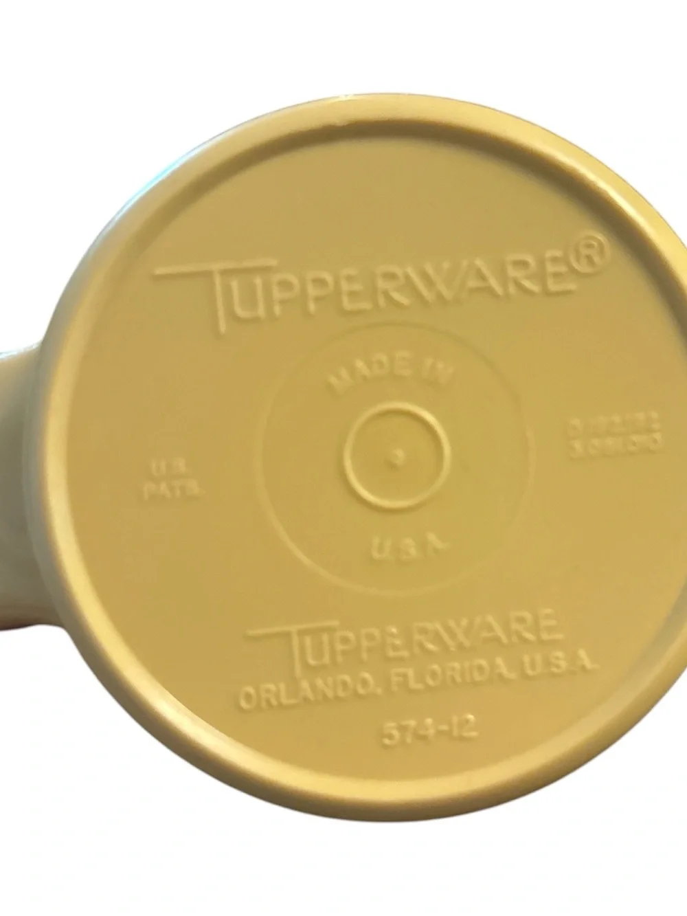 Tupperware Golden Harvest Creamer and Sugar set Vintage